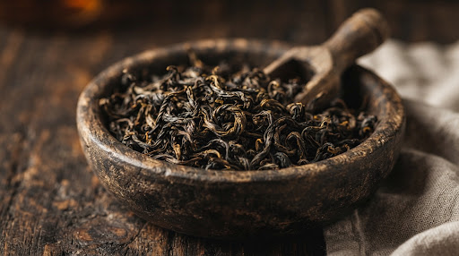 Black Tea orthodox loose black tea curled leaves
